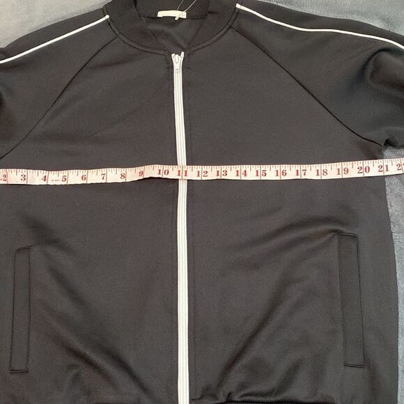 GU GLOBAL Women’s Black Track Jacket Size Large NWT - Picture 7 of 8